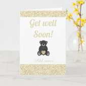 Speciale gepersonaliseerde get well soon kaart (Gele Bloem)