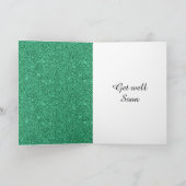 Speciale gepersonaliseerde get well soon kaart (Binnen)