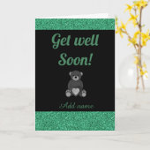 Speciale gepersonaliseerde get well soon kaart (Gele Bloem)