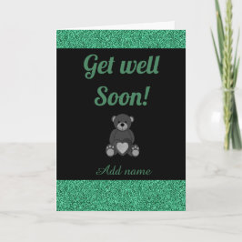 Speciale gepersonaliseerde get well soon kaart