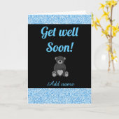 Speciale gepersonaliseerde get well soon kaart (Gele Bloem)
