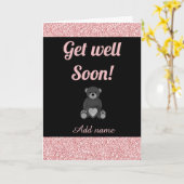 Speciale gepersonaliseerde get well soon kaart (Gele Bloem)