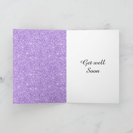 Speciale gepersonaliseerde get well soon kaart (Binnen)