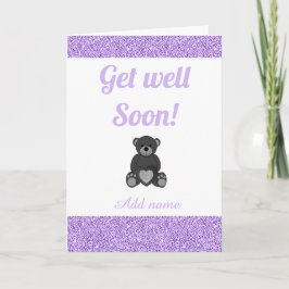 Speciale gepersonaliseerde get well soon kaart