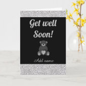 Speciale gepersonaliseerde get well soon kaart (Gele Bloem)