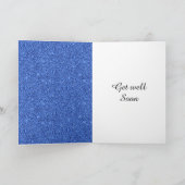 Speciale gepersonaliseerde get well soon kaart (Binnen)