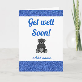 Speciale gepersonaliseerde get well soon kaart