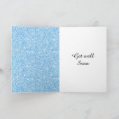 Speciale gepersonaliseerde get well soon kaart (Binnen)