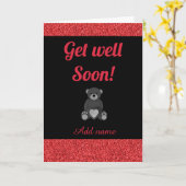 Speciale gepersonaliseerde get well soon kaart (Gele Bloem)