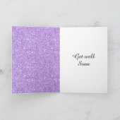 Speciale gepersonaliseerde get well soon kaart (Binnen)