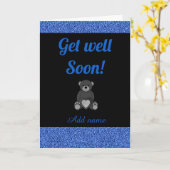 Speciale gepersonaliseerde get well soon kaart (Gele Bloem)