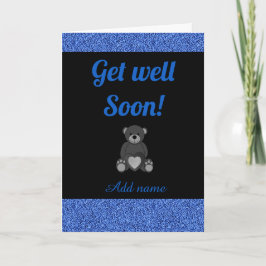 Speciale gepersonaliseerde get well soon kaart