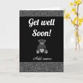 Speciale gepersonaliseerde get well soon kaart (Gele Bloem)