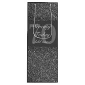 Speciale gepersonaliseerde leeftijd verjaardagscad wijn cadeautas (Voorkant)