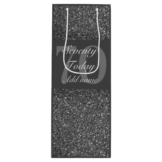 Speciale gepersonaliseerde leeftijd verjaardagscad wijn cadeautas (Voorkant)