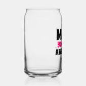 Speciale gepersonaliseerde mama Je bent Geweldige  Blikvorm Glas (Rechts)