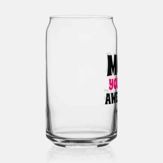 Speciale gepersonaliseerde mama Je bent Geweldige  Blikvorm Glas (Rechts)