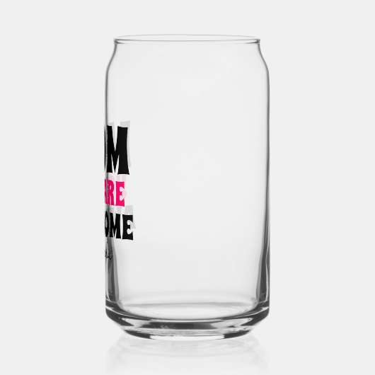 Speciale gepersonaliseerde mama Je bent Geweldige  Blikvorm Glas (Links)