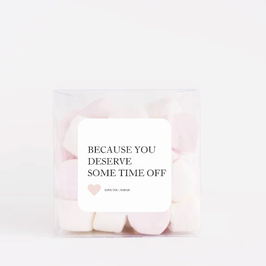 Speciale gepersonaliseerde Moederdag geschenken Vierkante Sticker