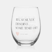 Speciale gepersonaliseerde Moederdag geschenken Wijnglas Zonder Voet (Voorkant)