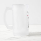 Speciale gepersonaliseerde Valentijn's Day glazen  Matglas Bierpul (Links)