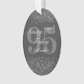 Speciale gepersonaliseerde verjaardagsornament cad ornament (voorkant)