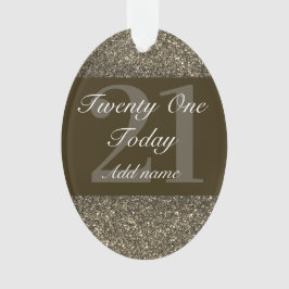 Speciale gepersonaliseerde verjaardagsornament cad ornament