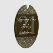 Speciale gepersonaliseerde verjaardagsornament cad ornament (voorkant)