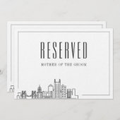 Speciale gereserveerde stoel | Bruiloft in Pittsbu Kaart (Voorkant / Achterkant)