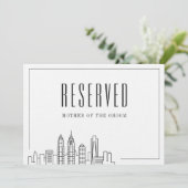 Speciale gereserveerde stoel | Huwelijk in Philade Kaart (Staand voorkant)