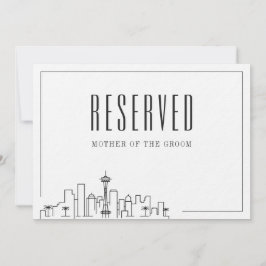 Speciale gereserveerde stoel | Seattle bruiloft Kaart