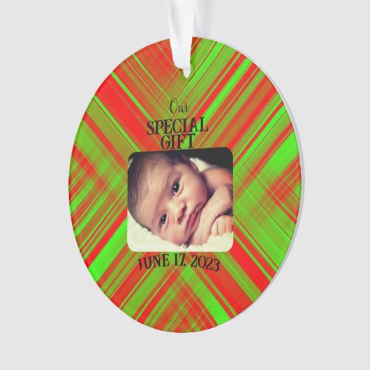 Speciale Gift Foto Acryl Ornament (voorkant)