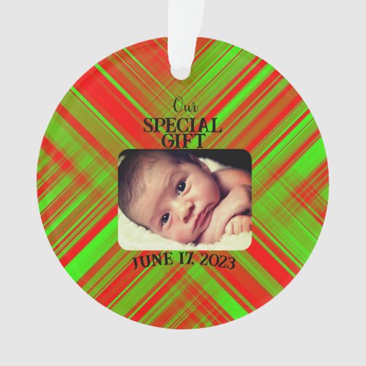 Speciale Gift Foto Acryl Ornament (voorkant)