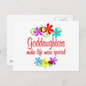 Speciale goddochter briefkaart (Voorkant / Achterkant)