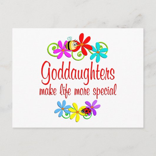 Speciale goddochter briefkaart (Voorkant)