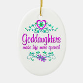 Speciale goddochter keramisch ornament (Voorkant)