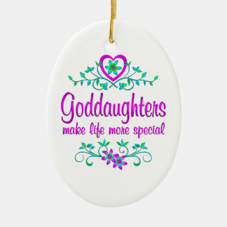 Speciale goddochter keramisch ornament