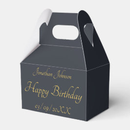 Speciale Gold Birthday Black Favor Box Bedankdoosjes