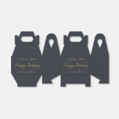Speciale Gold Birthday Black Favor Box Bedankdoosjes (Uitgevouwen)