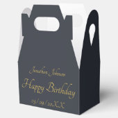 Speciale Gold Birthday Black Favor Box Bedankdoosjes (Geopend)