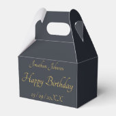 Speciale Gold Birthday Black Favor Box Bedankdoosjes (Voorkant Zijde)