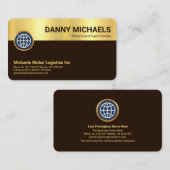 Speciale Gold Brown-lagen Visitekaartje (Voorkant / Achterkant)