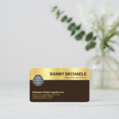Speciale Gold Brown-lagen Visitekaartje (Staand voorkant)