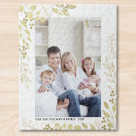 Speciale Gold Eucalyptus foto Legpuzzel<br><div class="desc">Deze stijlvolle puzzel is voorzien van waterverf eucalyptus,  bladeren en bessen in goud. Gemakkelijk aanpasbaar met uw foto en naam. Omdat we ons eigen kunstwerk creëer,  zal je dit exacte afbeelding niet vinden van andere ontwerpers. Oorspronkelijke Waterverf © Michele Davies.</div>