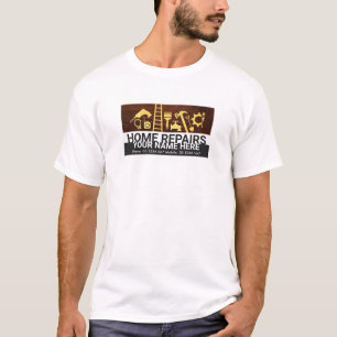 Speciale Gold Handyman tools op hout T-shirt