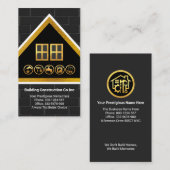 Speciale Gold Rooftop Black Brick-metselaar Visitekaartje (Voorkant / Achterkant)