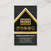 Speciale Gold Rooftop Black Brick-metselaar Visitekaartje (Voorkant)