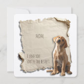 Speciale Golden Retriever Mom Kaart (Voorkant)