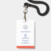Speciale Golf Event Gast ID Badge (Achterkant met lanyard)