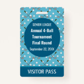 Speciale Golf Event Security Pass Badge (Voorkant)